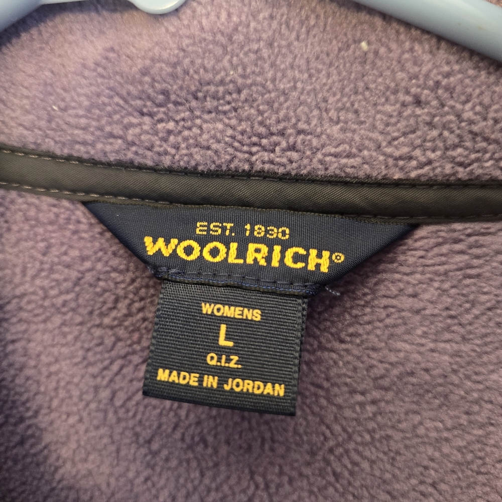 Woolrich Lavender Purple Fleece Jacket - Large - Picture 2 of 3
